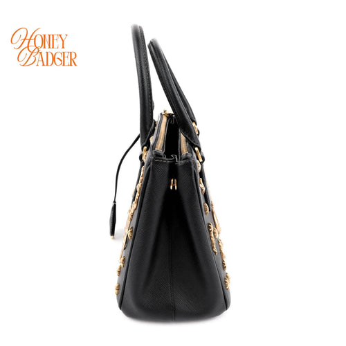 Prada Galleria Small Saffiano Leather Black Rank A