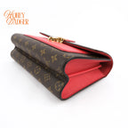 Louis Vuitton Victoire Monogram Cerise Red Chain Shoulder Bag Rank A
