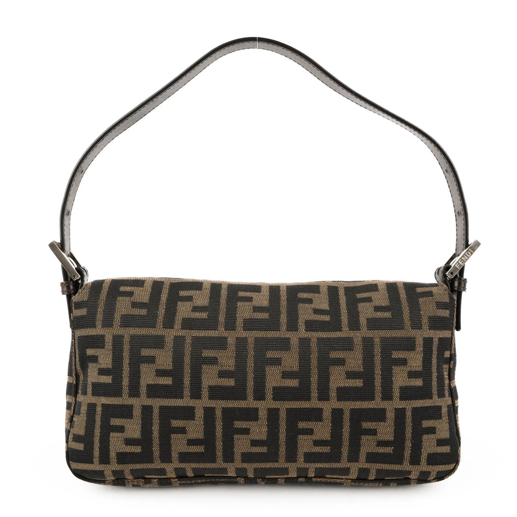 Fendi Baguette Zucca Canvas Brown Rank A