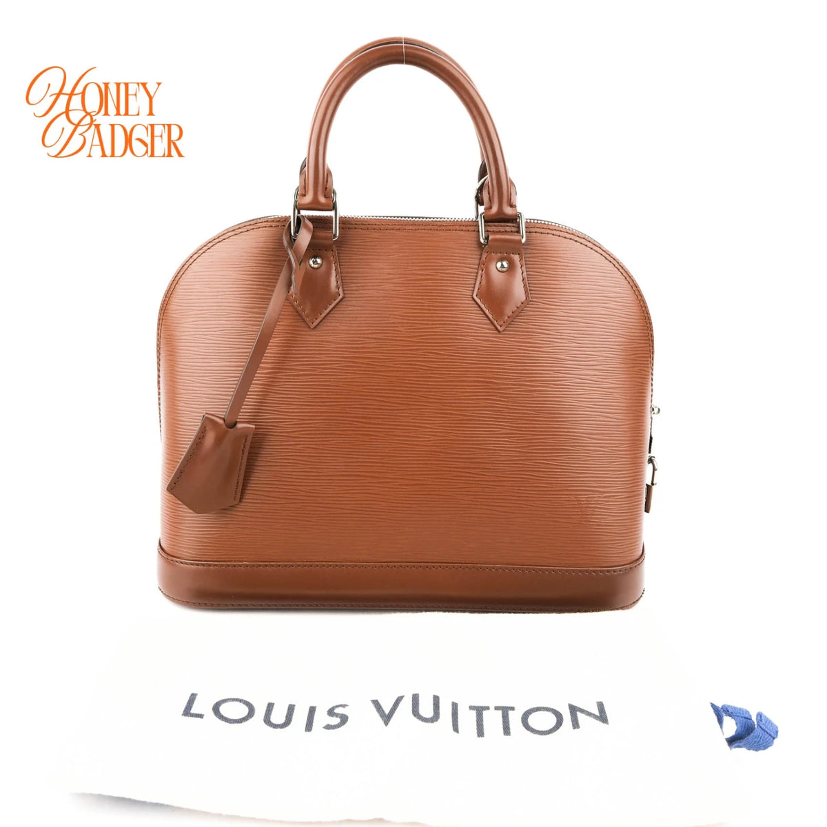 Louis Vuitton Alma PM Epi Leather Cacao Brown Silver Hardware Rank A
