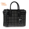 Saint Laurent Sac de Jour Nano Studded Black Leather 2Way Bag M1763 Rank A