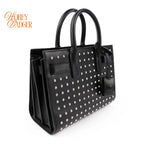 Saint Laurent Sac de Jour Nano Studded Black Leather 2Way Bag M1763 Rank A