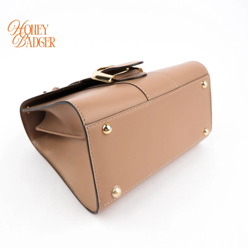Delvaux Brillant Mini Smooth Leather Brown Rank A