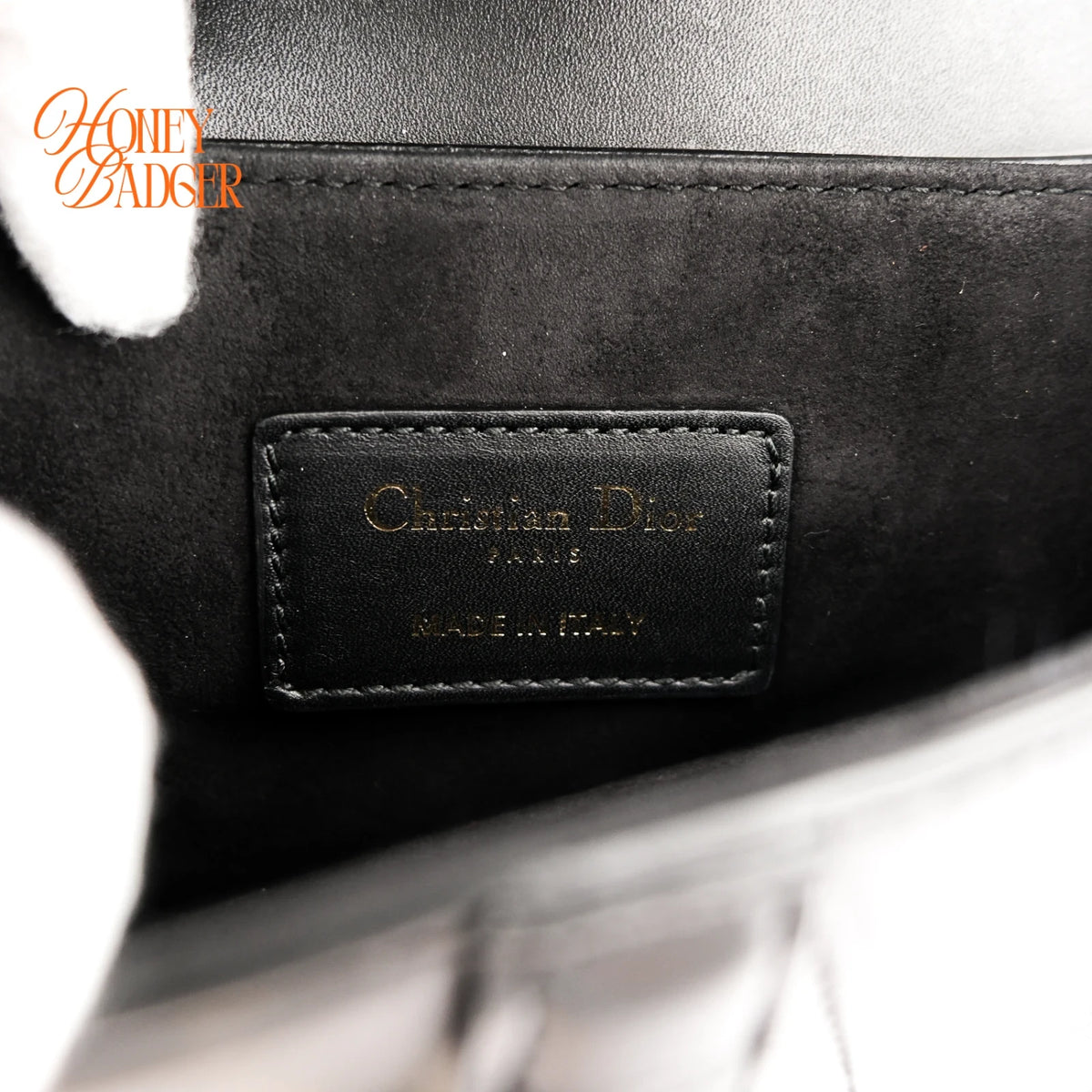 Dior Saddle Bag Calfskin Black Rank AB