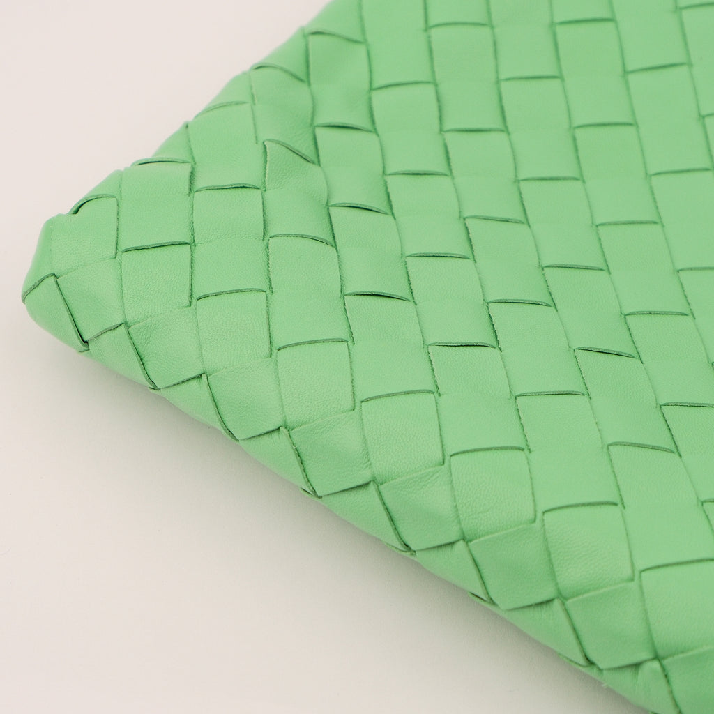 Bottega Veneta Intrecciato Hobo Shoulder Bag Nappa Leather Parakeet Green