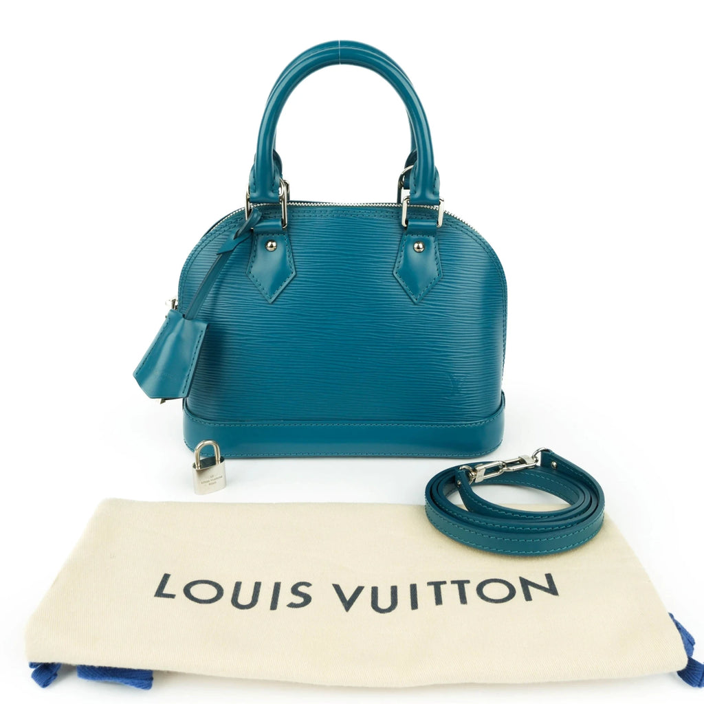 Louis Vuitton Alma BB Epi Leather Blue Rank A