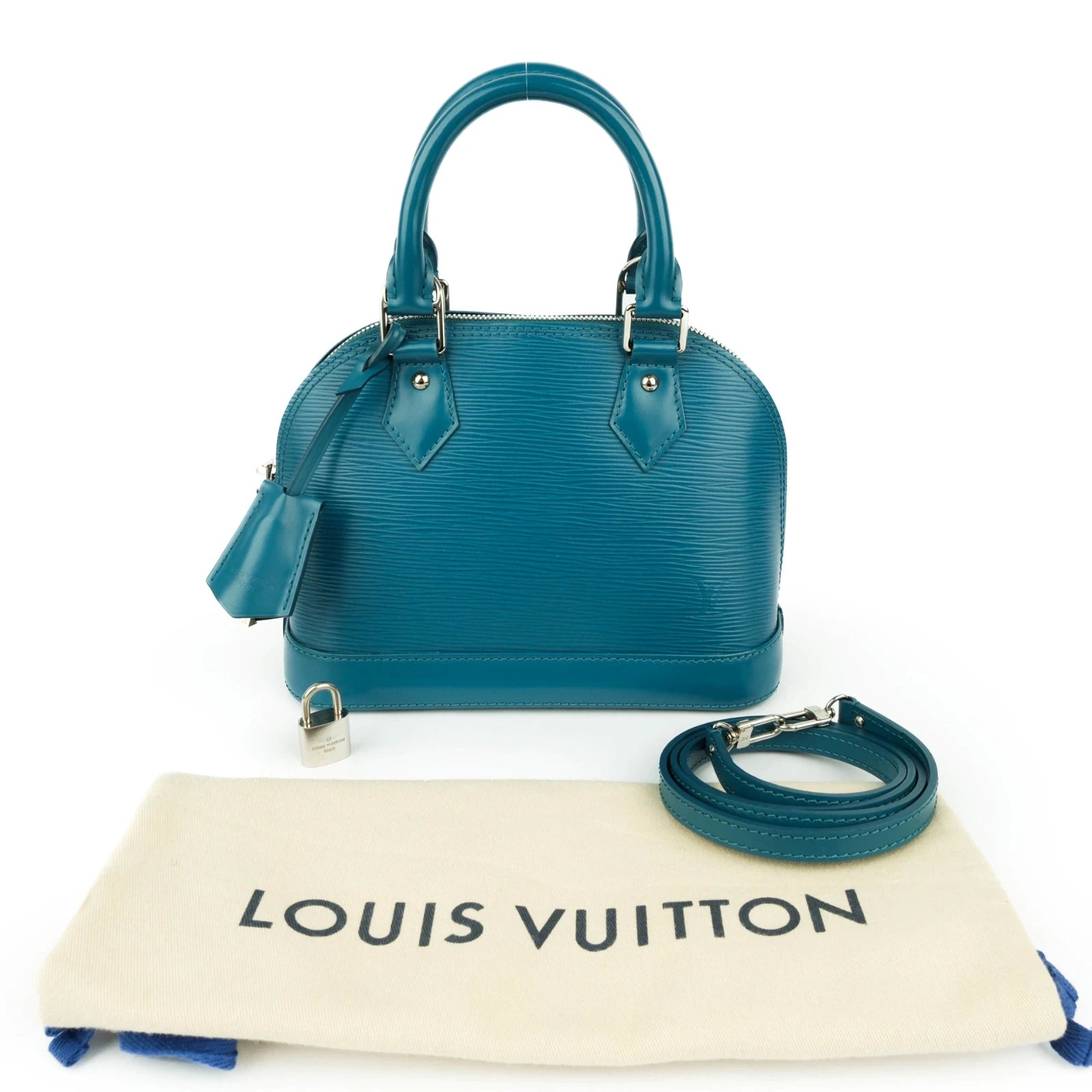 Louis Vuitton Alma BB Epi Leather Blue Rank A