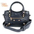 Balenciaga Classic City Mini Navy Gold — Vintage Tokyo