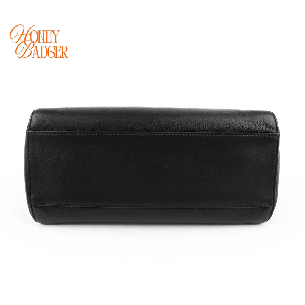 Fendi Peekaboo ISeeU Mini Black Leather 2Way Bag G3507 Rank A
