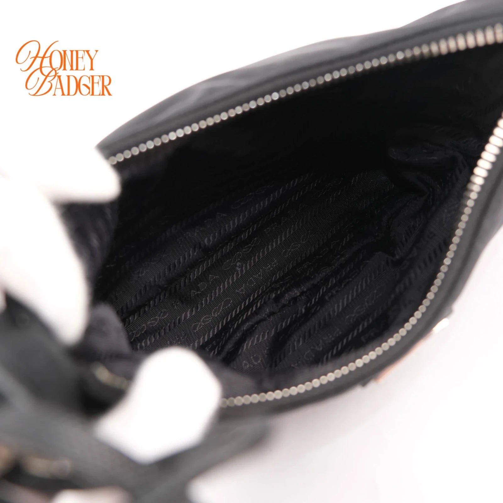 Prada Re-Edition 2005 Nylon and Leather 2WAY Shoulder Bag Black 1BH204