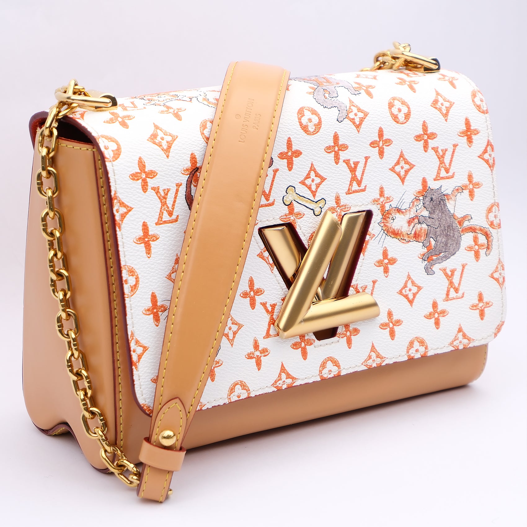 Louis Vuitton Catogram Twist MM Bag M44460