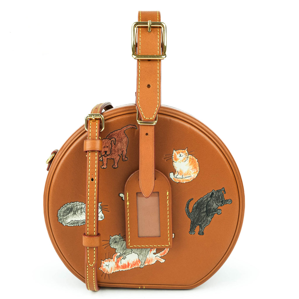 Louis Vuitton Petite Boîte Chapeau Brown Catogram Shoulder Bag