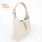 Gucci Jackie 1961 Medium Leather White Gold Hardware Rank S