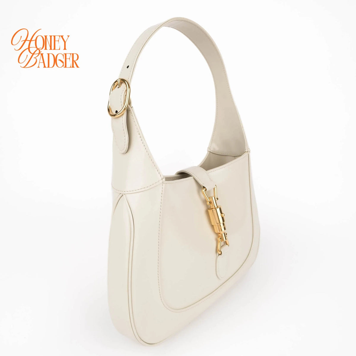 Gucci Jackie 1961 Medium Leather White Gold Hardware Rank S