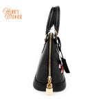 Louis Vuitton Alma BB Epi Leather Black Floral Multicolor Rank A