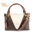 Louis Vuitton V Tote BB Monogram Brown 2Way Handbag K1740 Rank A