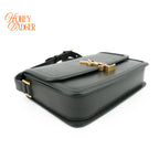 Saint Laurent Solferino Leather Green Rank A