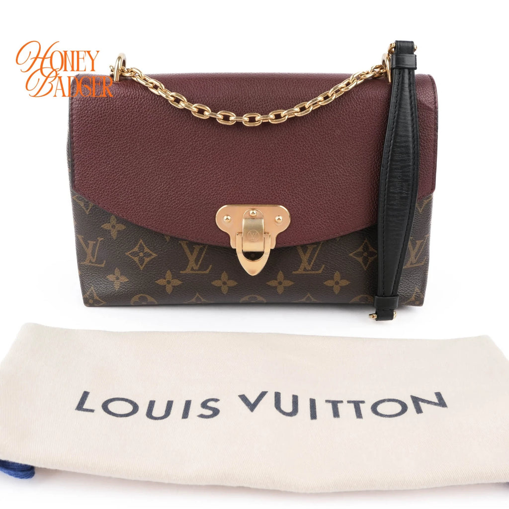 Louis Vuitton Saint Placide Monogram Canvas and Leather Bordeaux Rank A