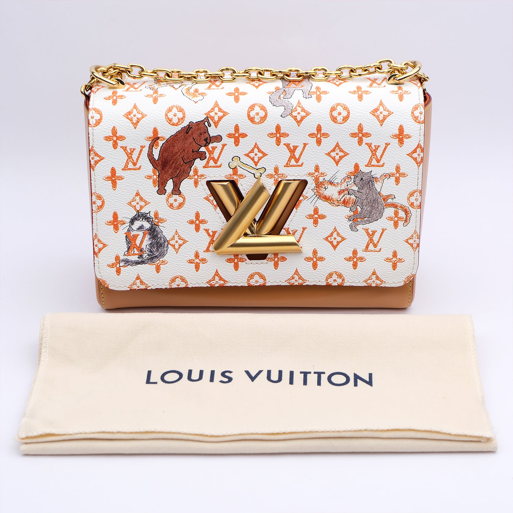 Louis Vuitton Catogram Twist MM Bag M44460
