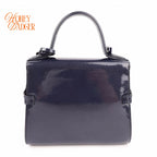 Delvaux Tempete Mini Blue Patent 2-Way Rank A