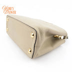 Louis Vuitton Capucines BB Taurillon Leather Galet Gray Gold Hardware Rank A