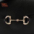 Gucci Horsebit 1955 Leather Shoulder Bag Black Rank S