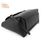 Celine Nano Belt Bag Grained Calfskin Black Gold Hardware Rank A