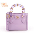 Gucci Diana Mini Purple Patent Bamboo Grade S