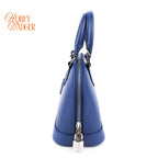 Louis Vuitton Alma BB Epi Leather Indigo Blue Silver Hardware Rank A