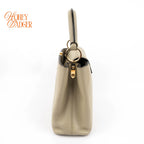 Louis Vuitton Capucines BB Taurillon Leather Galet Gray Gold Hardware Rank A