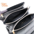 Saint Laurent Becky Matelassé Leather Shoulder Bag Black Gold Hardware Rank A