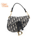 Dior Saddle Small Oblique Jacquard Blue Rank A