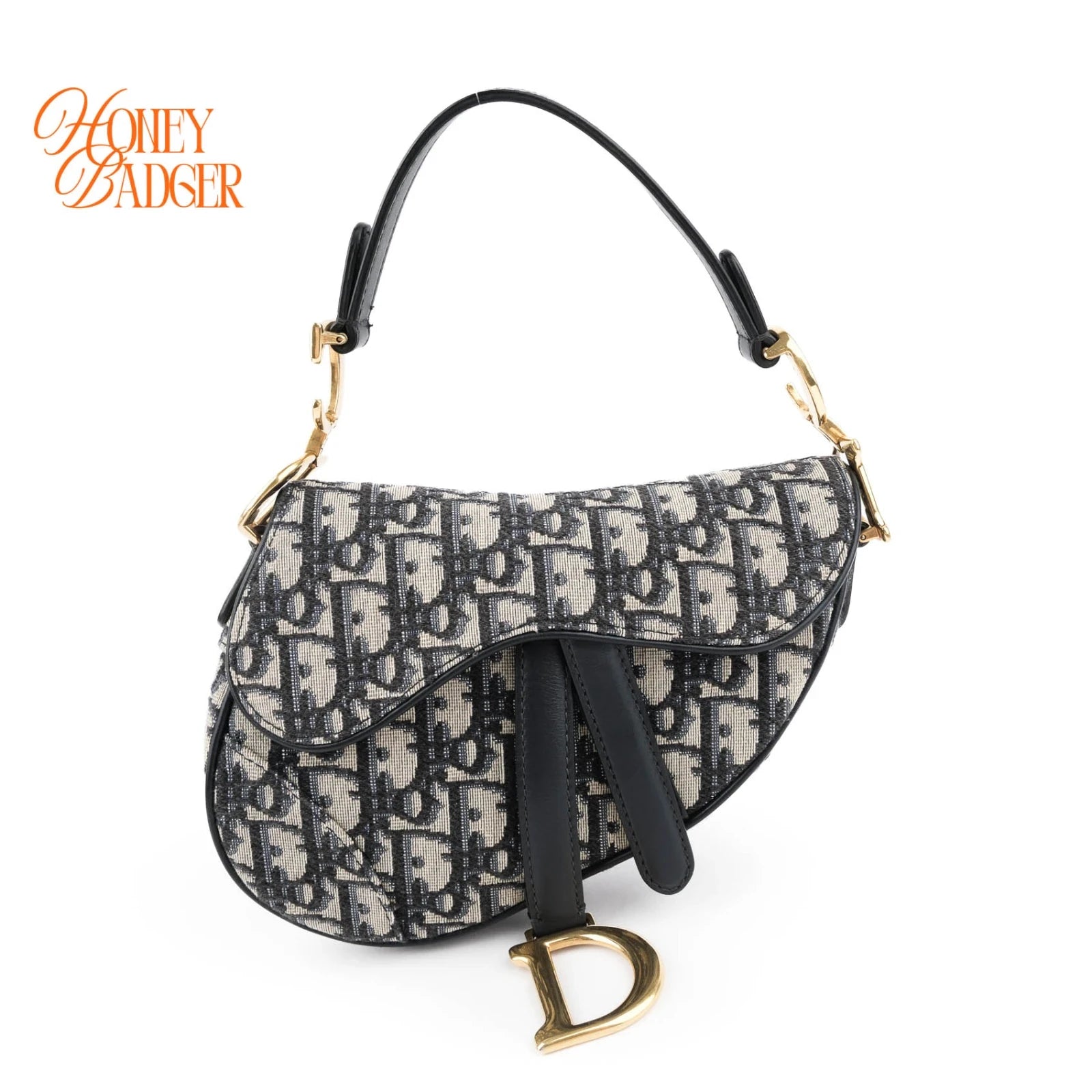 Dior Saddle Small Oblique Jacquard Blue Rank A