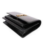 Saint Laurent Sunset Small Leather Black Gold Hardware Rank A