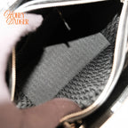 Dior Lady Dior Medium Patent Leather Black Silver Hardware Rank A