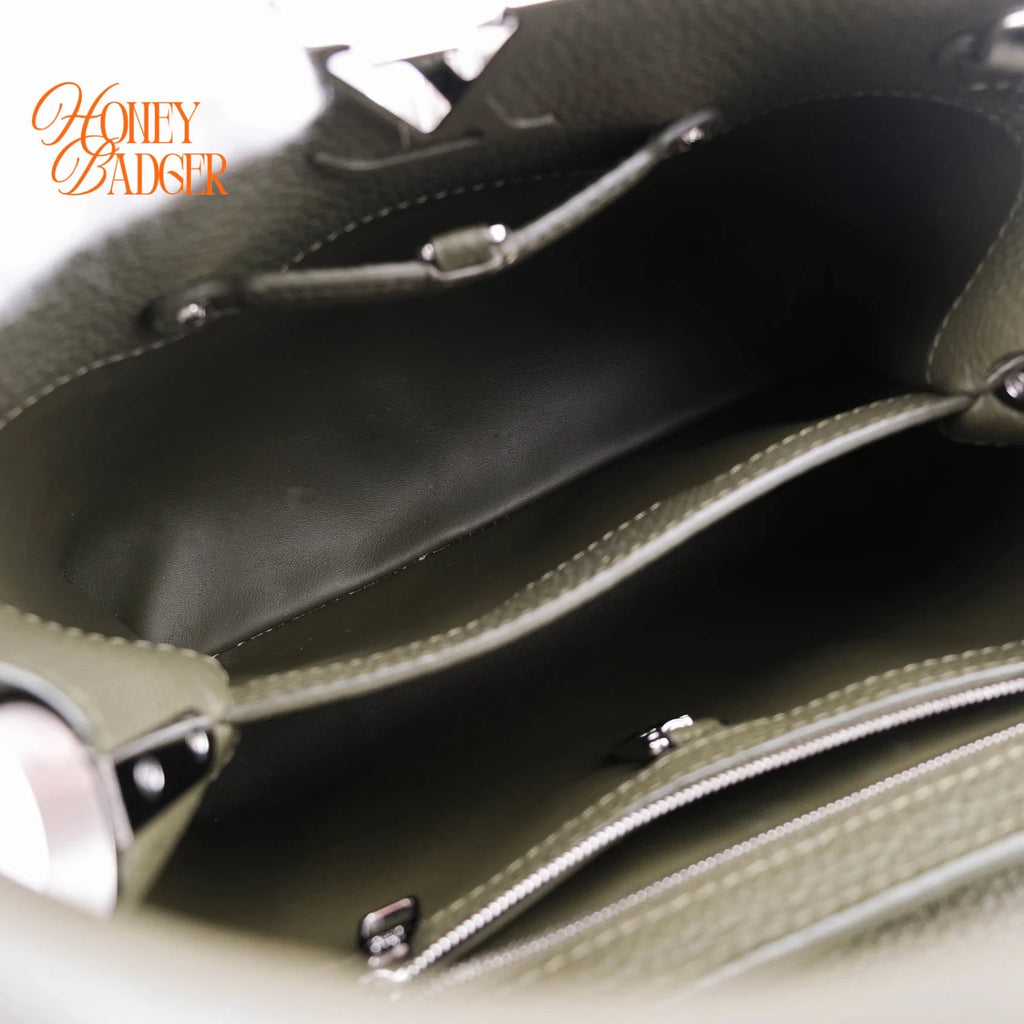 Louis Vuitton Capucines BB Taurillon Leather Green Rank A