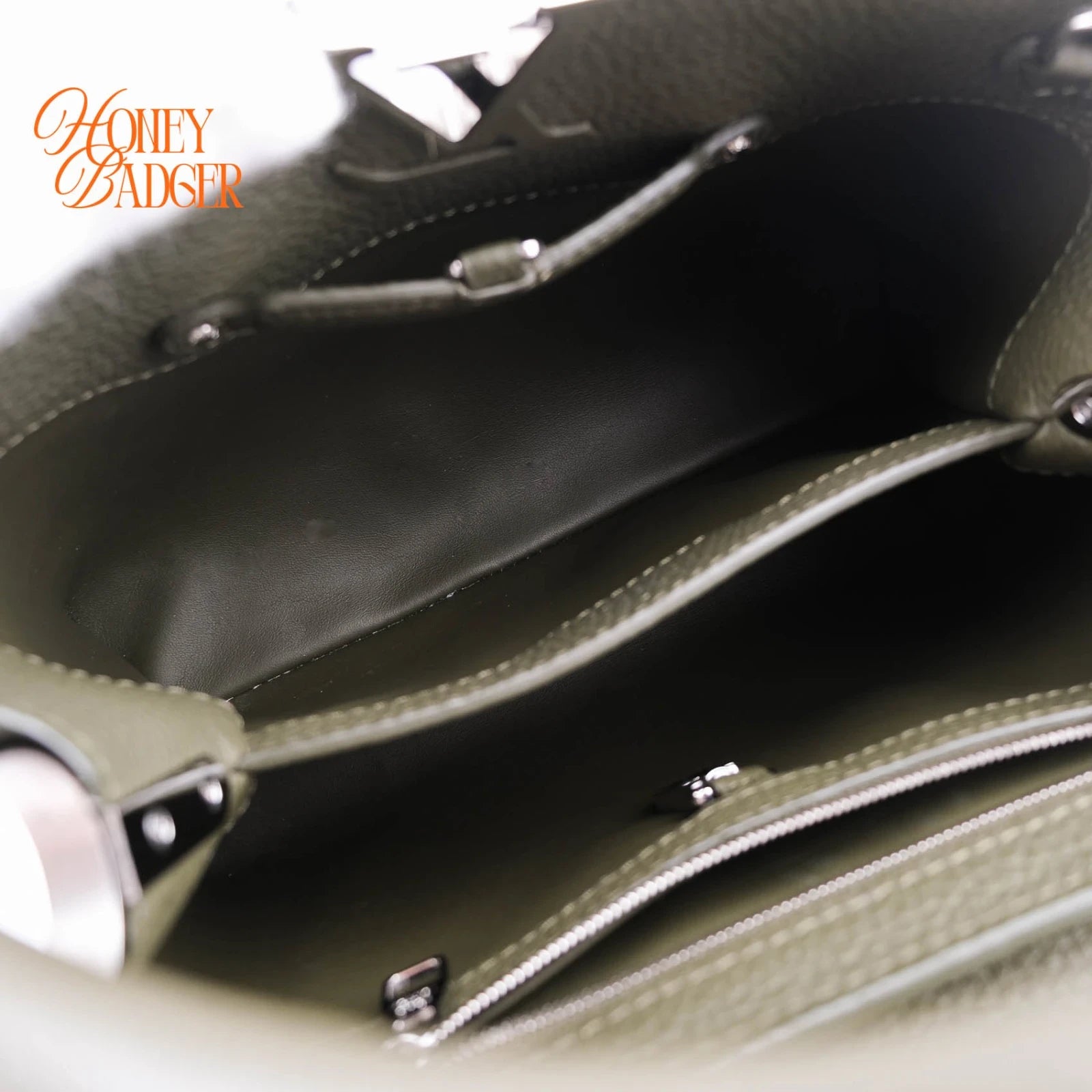 Louis Vuitton Capucines BB Taurillon Leather Green Rank A