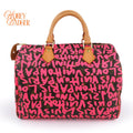 Louis Vuitton Speedy 30 Monogram Graffiti Canvas Pink Rank A