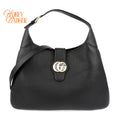 Gucci Aphrodite Large Leather Black Antique Gold Hardware Rank A