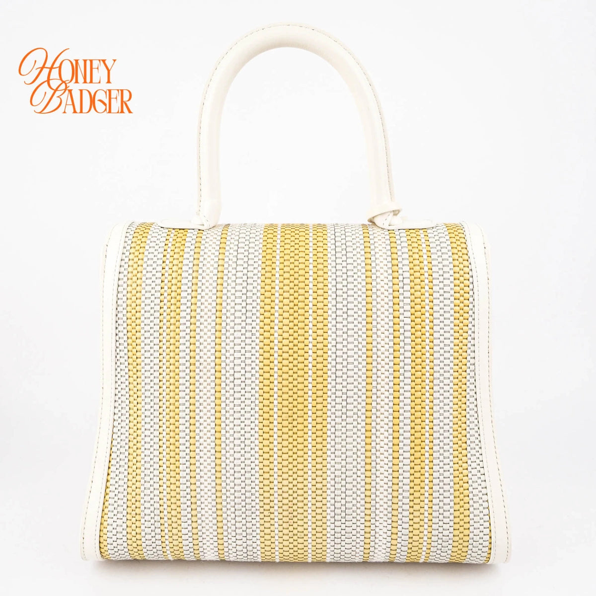 Delvaux Brillant MM Toile de Cuir Rainbow & Calf Souple Ivory Rank A