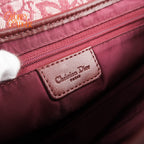 Dior Saddle Medium Oblique Jacquard Burgundy Rank A