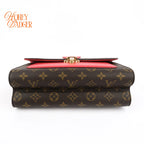 Louis Vuitton Victoire Monogram Cerise Red Chain Shoulder Bag Rank A