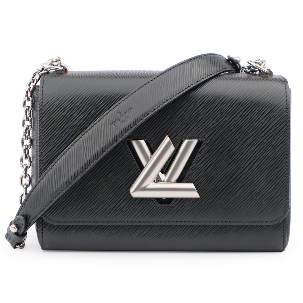 Louis Vuitton Twist MM M50282 Epi Leather Black Silver Hardware Shoulder Bag