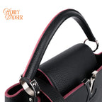 Louis Vuitton Capucines BB Taurillon Leather Navy Pink Edge Rank A