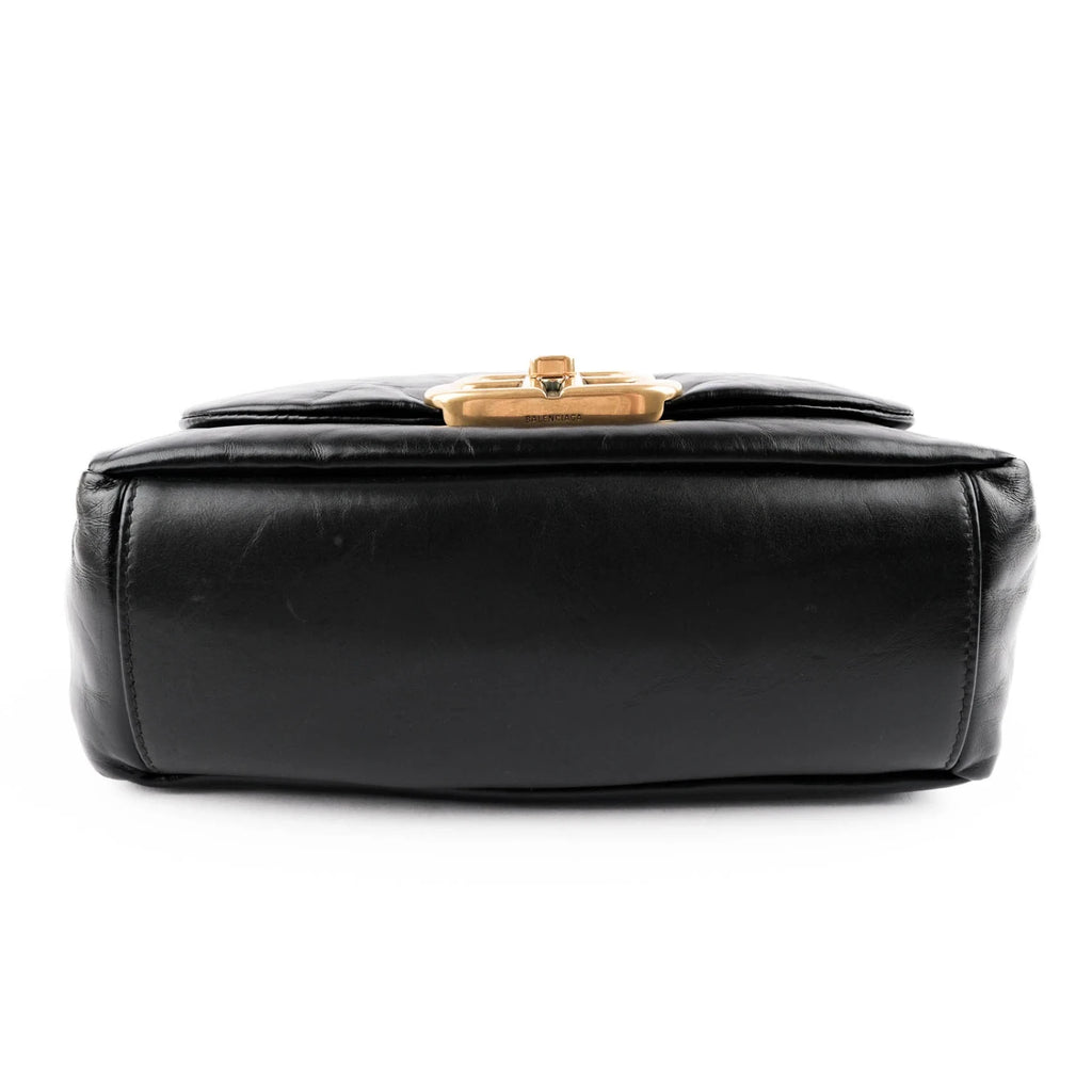 Balenciaga Monaco Leather Black Rank S