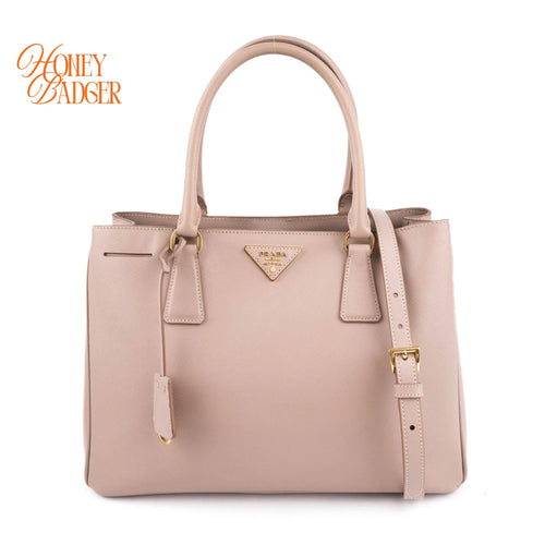 Prada Galleria Medium Saffiano Leather Beige Rank A