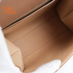 Delvaux Brillant Mini Box Calf Vison Gold Hardware Rank A