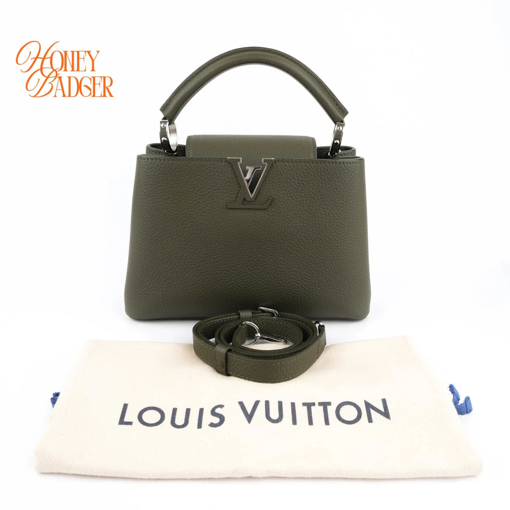 Louis Vuitton Capucines BB Taurillon Leather Green Rank A