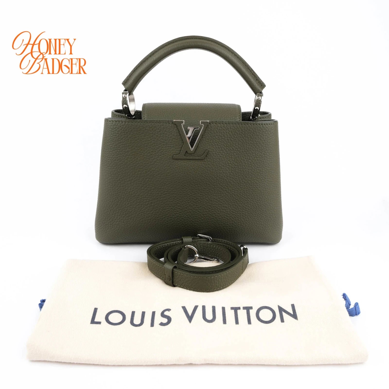 Louis Vuitton Capucines BB Taurillon Leather Green Rank A