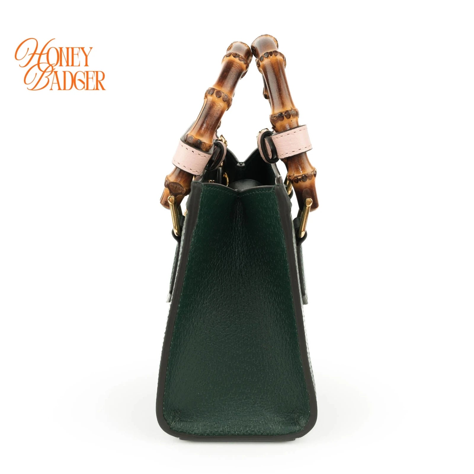 Gucci Diana Mini Tote Bag Green Leather 2WAY Shoulder Bag 702732